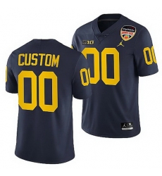 Michigan Wolverines Custom Navy 2021 Orange Bowl College Football Playoff Jersey