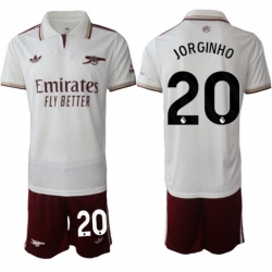 Men Arsenal 2026 Soccer Jerseys White #20 JORGINHO