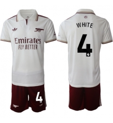 Men Arsenal 2026 Soccer Jerseys White #4 WHITE