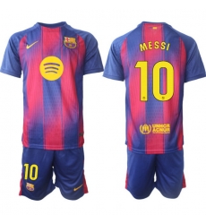 Men FC Barcelona 2026 Soccer Jerseys PinkBlue #10 MESSI