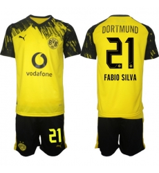 Men Borussia Dortmund 2026 Soccer Jerseys Yellow #21 FABIO SILVA Men Borussia Dortmund 2026 Soccer Jerseys Yellow #21 FABIO SILVA