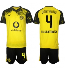 Men Borussia Dortmund 2026 Soccer Jerseys Yellow #4 N.SCHLOTTERBECK Men Borussia Dortmund 2026 Soccer Jerseys Yellow #4 N.SCHLOTTERBECK
