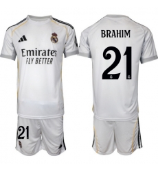 Men Real Madrid 2026 Soccer Jerseys White #21 BRAHIM (2)