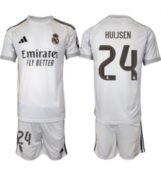 Men Real Madrid 2026 Soccer Jerseys White #24 HUIJSEN