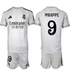 Men Real Madrid 2026 Soccer Jerseys White #9 MBAPPE (2)