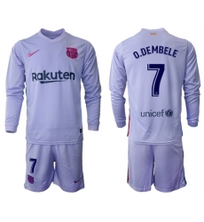 Men Barcelona Long Sleeve Soccer Jerseys 554 Men Barcelona Long Sleeve Soccer Jerseys 554