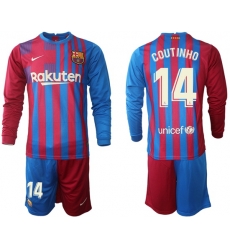Men Barcelona Long Sleeve Soccer Jerseys 571 Men Barcelona Long Sleeve Soccer Jerseys 571
