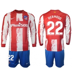 Men Atletico de Madrid Long Sleeve Soccer Jerseys 507 Men Atletico de Madrid Long Sleeve Soccer Jerseys 507
