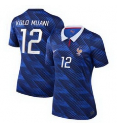 Women 12Randal Kolo Muani France Jersey   3