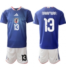 Men Japan 2026 Soccer Jerseys Blue #13 Keito Nakamura