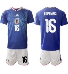 Men Japan 2026 Soccer Jerseys Blue #16 Takehiro Tomiyasu
