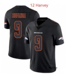 Men Broncos #12 RJ Harvey Black Orange Fashion Stitched NFL Jersey