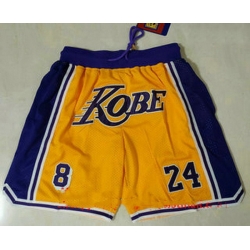 Los Angeles Lakers Basketball Shorts 025