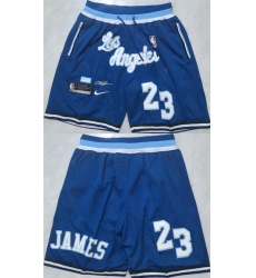 Men Los Angeles Lakers LeBron James Blue 2026 Shorts Run Small Men Los Angeles Lakers LeBron James Blue 2026 Shorts Run Small
