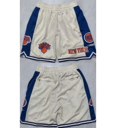 Men New York Knicks White 2025 Shorts Men New York Knicks White 2025 Shorts