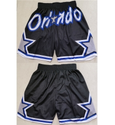 Men Orlando Magic Black Shorts Men Orlando Magic Black Shorts