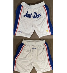 Men Philadelphia 76ers White 1996 1997 Shorts