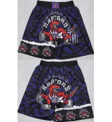 Men Toronto Raptors Black Shorts Men Toronto Raptors Black Shorts
