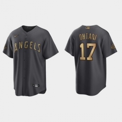 Men Shohei Ohtani Los Angeles Angels 2022 Mlb All Star Game Charcoal  Jersey