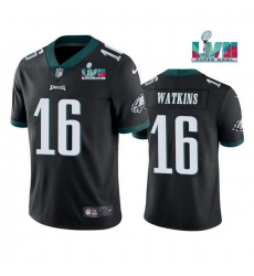 Men Women Youth Toddler Philadelphia Eagles 16 Quez Watkins Black Super Bowl LVII Vapor Untouchable Limited Stitched Jersey Men Women Youth Toddler Philadelphia Eagles 16 Quez Watkins Black Super Bowl LVII Vapor Untouchable Limited Stitched Jersey