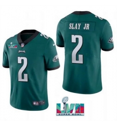 Men Women Youth Toddler Philadelphia Eagles 2 Darius Slay JR Green Super Bowl LVII Patch Vapor Untouchable Limited Stitched Jersey Men Women Youth Toddler Philadelphia Eagles 2 Darius Slay JR Green Super Bowl LVII Patch Vapor Untouchable Limited Stitched Jersey