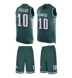 Men's Nike Philadelphia Eagles #10 Mack Hollins Limited Midnight Green Tank Top Suit NFL Jersey Men's Nike Philadelphia Eagles #10 Mack Hollins Limited Midnight Green Tank Top Suit NFL Jersey