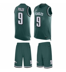 Men's Nike Philadelphia Eagles #9 Nick Foles Limited Midnight Green Tank Top Suit NFL Jersey Men's Nike Philadelphia Eagles #9 Nick Foles Limited Midnight Green Tank Top Suit NFL Jersey