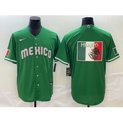 Men Mexico Baseball 2023 Green World Baseball Big Logo Classic Stitched JerseyS
