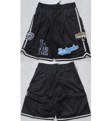 Men Los Angeles Dodgers Black Shorts 001 Men Los Angeles Dodgers Black Shorts 001