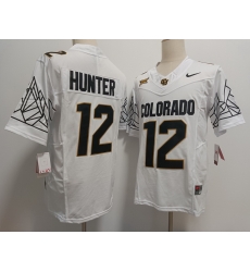 Colorado Buffaloes #12 Travis Hunter White  New