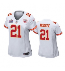 Women Kansas City Chiefs 21 Trent McDuffie White Vapor Untouchable Limited Stitched Football 2024 Super Bowl LVIII Jersey Women Kansas City Chiefs 21 Trent McDuffie White Vapor Untouchable Limited Stitched Football 2024 Super Bowl LVIII Jersey