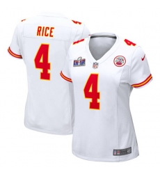 Women Kansas City Chiefs 4 Rashee Rice White 2023 F U S E Vapor Untouchable Limited Stitched 2024 Super Bowl LVIII Jersey Women Kansas City Chiefs 4 Rashee Rice White 2023 F U S E Vapor Untouchable Limited Stitched 2024 Super Bowl LVIII Jersey