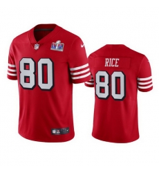 Nike 49ers 80 Jerry Rice Red Rush Youth Stitched NFL Vapor Untouchable Limited 2024 Super Bowl LVIII Jersey Nike 49ers 80 Jerry Rice Red Rush Youth Stitched NFL Vapor Untouchable Limited 2024 Super Bowl LVIII Jersey