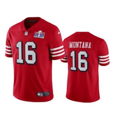 Youth NFL San Francisco 49ers 16 Joe Montana Red Throwback Vapor Untouchable Limited Stitched 2024 Super Bowl LVIII Jersey Youth NFL San Francisco 49ers 16 Joe Montana Red Throwback Vapor Untouchable Limited Stitched 2024 Super Bowl LVIII Jersey