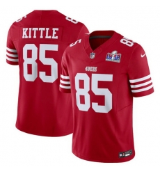 Youth San Francisco 49ers 85 George Kittle Red 2023 F U S E Vapor Untouchable Limited Stitched Football 2024 Super Bowl LVIII Jersey Youth San Francisco 49ers 85 George Kittle Red 2023 F U S E Vapor Untouchable Limited Stitched Football 2024 Super Bowl LVIII Jersey