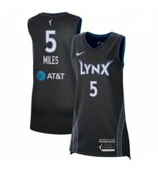 Women Minnesota Lynx Olivia Miles #5 Black Stitched Basketball WNBA Jersey Women Minnesota Lynx Olivia Miles #5 Black Stitched Basketball WNBA Jersey
