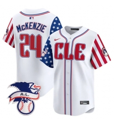 Men Cleveland Guardians 24 Triston McKenzie White 2024 Fourth Of July Vapor Premier Limited Stitched Baseball Jersey Men Cleveland Guardians 24 Triston McKenzie White 2024 Fourth Of July Vapor Premier Limited Stitched Baseball Jersey