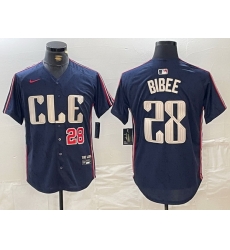 Men Cleveland Guardians 28 Tanner Bibee Navy 2024 City Connect Limited Stitched jerseys 1 Men Cleveland Guardians 28 Tanner Bibee Navy 2024 City Connect Limited Stitched jerseys 1