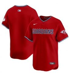 Men Cleveland Guardians Blank Red Alternate Limited Stitched Baseball Jersey Men Cleveland Guardians Blank Red Alternate Limited Stitched Baseball Jersey