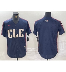 Men Cleveland Guardians Team Big Logo Navy 2024 City Connect Stitched Baseball Jersey B Men Cleveland Guardians Team Big Logo Navy 2024 City Connect Stitched Baseball Jersey B
