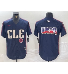 Men Cleveland Guardians Team Big Logo Navy 2024 City Connect Stitched Baseball Jersey II Men Cleveland Guardians Team Big Logo Navy 2024 City Connect Stitched Baseball Jersey II