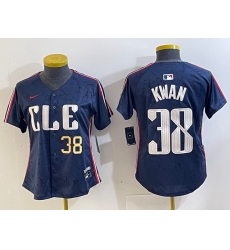 Women Cleveland Guardians 38 Steven Kwan Navy 2024 City Connect Limited Stitched jerseys 1 Women Cleveland Guardians 38 Steven Kwan Navy 2024 City Connect Limited Stitched jerseys 1