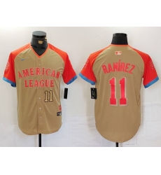 Men American League 11 Jos E9 Ram EDrez Cream 2024 All Star Limited Stitched Jersey 1 Men American League 11 Jos E9 Ram EDrez Cream 2024 All Star Limited Stitched Jersey 1