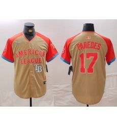 Men American League 17 Isaac Paredes Cream 2024 All Star Limited Stitched Jersey 5 Men American League 17 Isaac Paredes Cream 2024 All Star Limited Stitched Jersey 5