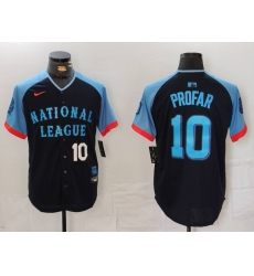 Men National League 10 Jurickson Profar Navy 2024 All Star Limited Stitched Baseball Jersey 6 Men National League 10 Jurickson Profar Navy 2024 All Star Limited Stitched Baseball Jersey 6