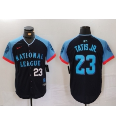 Men National League 23 Fernando Tatis Jr Navy 2024 All Star Limited Stitched Baseball 3 Men National League 23 Fernando Tatis Jr Navy 2024 All Star Limited Stitched Baseball 3
