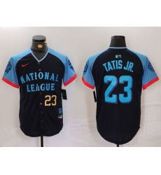Men National League 23 Fernando Tatis Jr Navy 2024 All Star Limited Stitched Baseball 5 Men National League 23 Fernando Tatis Jr Navy 2024 All Star Limited Stitched Baseball 5