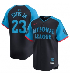 Men National League 23 Fernando Tatis Jr Navy 2024 All Star Limited Stitched Baseball Jersey Men National League 23 Fernando Tatis Jr Navy 2024 All Star Limited Stitched Baseball Jersey