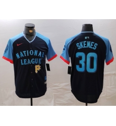 Men National League 30 Paul Skenes Navy 2024 All Star Limited Stitched Baseball Jersey 7 Men National League 30 Paul Skenes Navy 2024 All Star Limited Stitched Baseball Jersey 7
