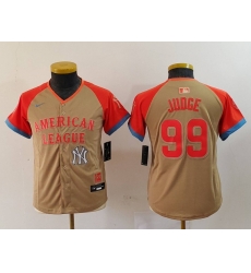 Youth American League 99 Aaron Judge Cream 2024 All Star Limited Stitched Jersey 2 Youth American League 99 Aaron Judge Cream 2024 All Star Limited Stitched Jersey 2